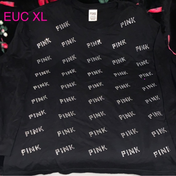 Victoria’s Secret Pink Bling Long Sleeve Shirt - Picture 2 of 6